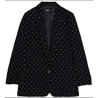 ザラ(ZARA)のzara ドット柄ジャケット(テーラードジャケット)