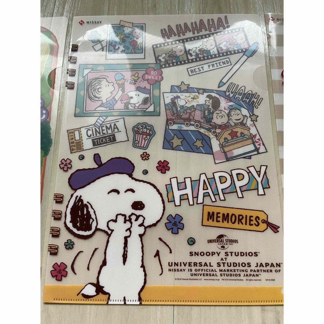 SNOOPY(スヌーピー)のスヌーピー　SNOOPY クリアファイル3枚 エンタメ/ホビーのアニメグッズ(クリアファイル)の商品写真