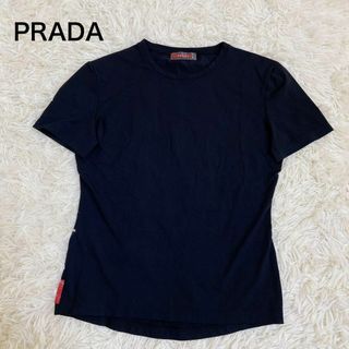 PRADA - PRADA シンプル ブルー Tシャツ トレーナー チュニック