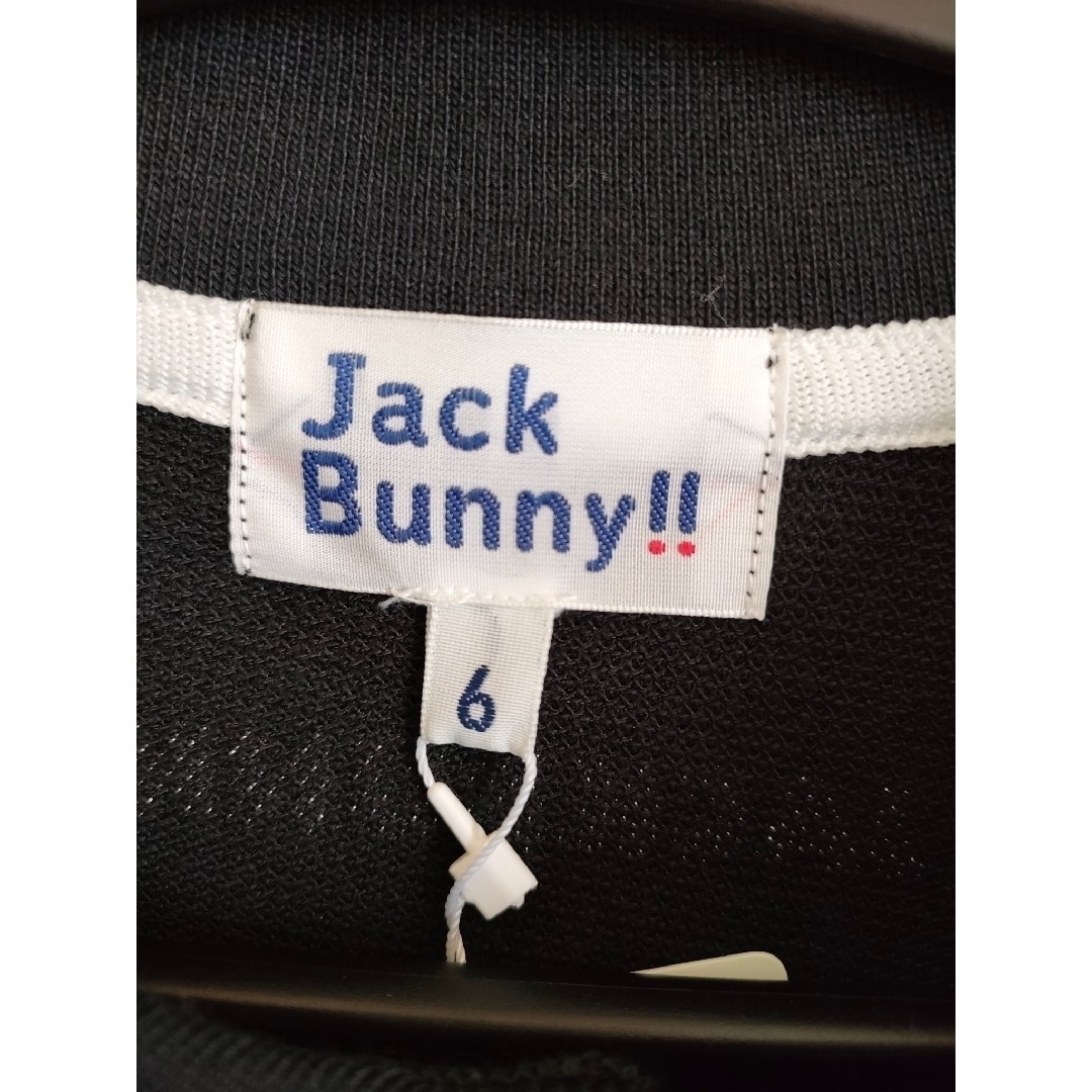 JACK BUNNY!! BY PEARLY GATES(ジャックバニーバイパーリーゲイツ)の新品タグ付き　パーリーゲイツ　ジャックバニー　フロント総柄　半袖ポロシャツ スポーツ/アウトドアのゴルフ(ウエア)の商品写真