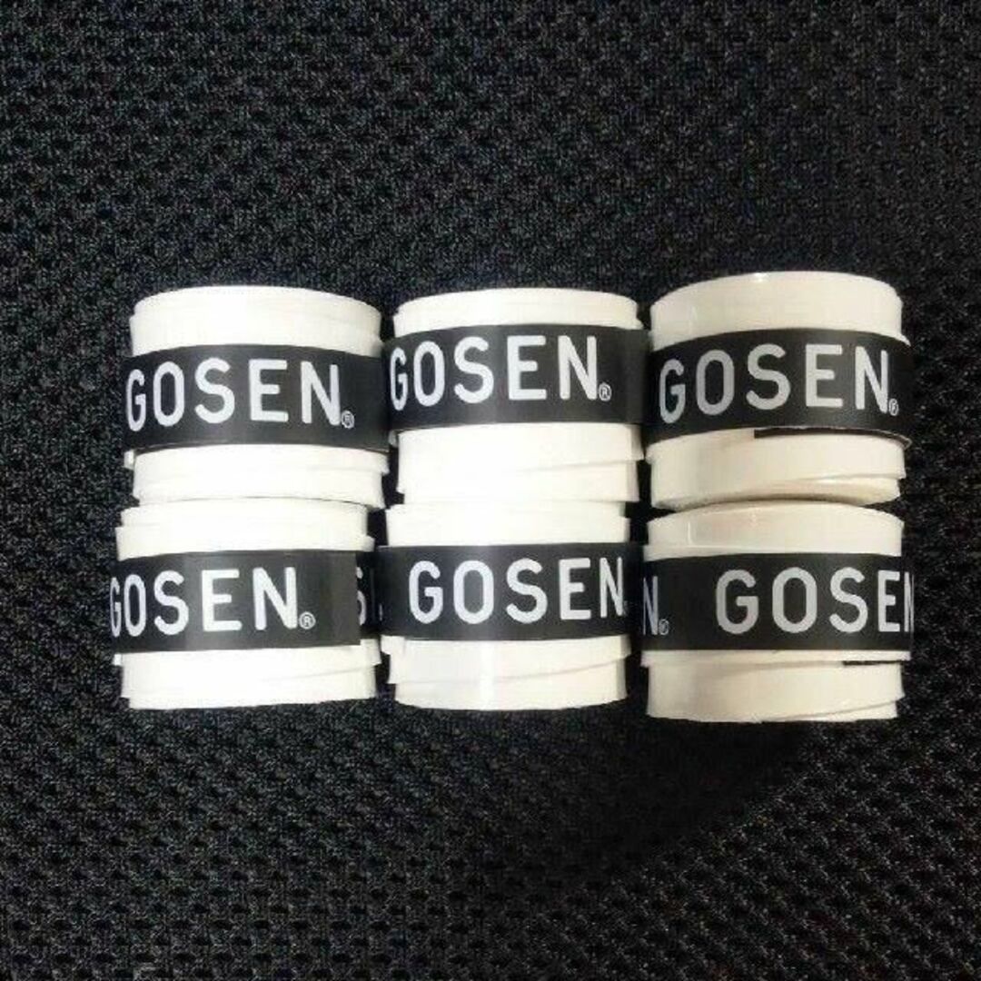 GOSEN(ゴーセン)のGOSEN テニスグリップテープ 白6個 エンタメ/ホビーのエンタメ その他(その他)の商品写真