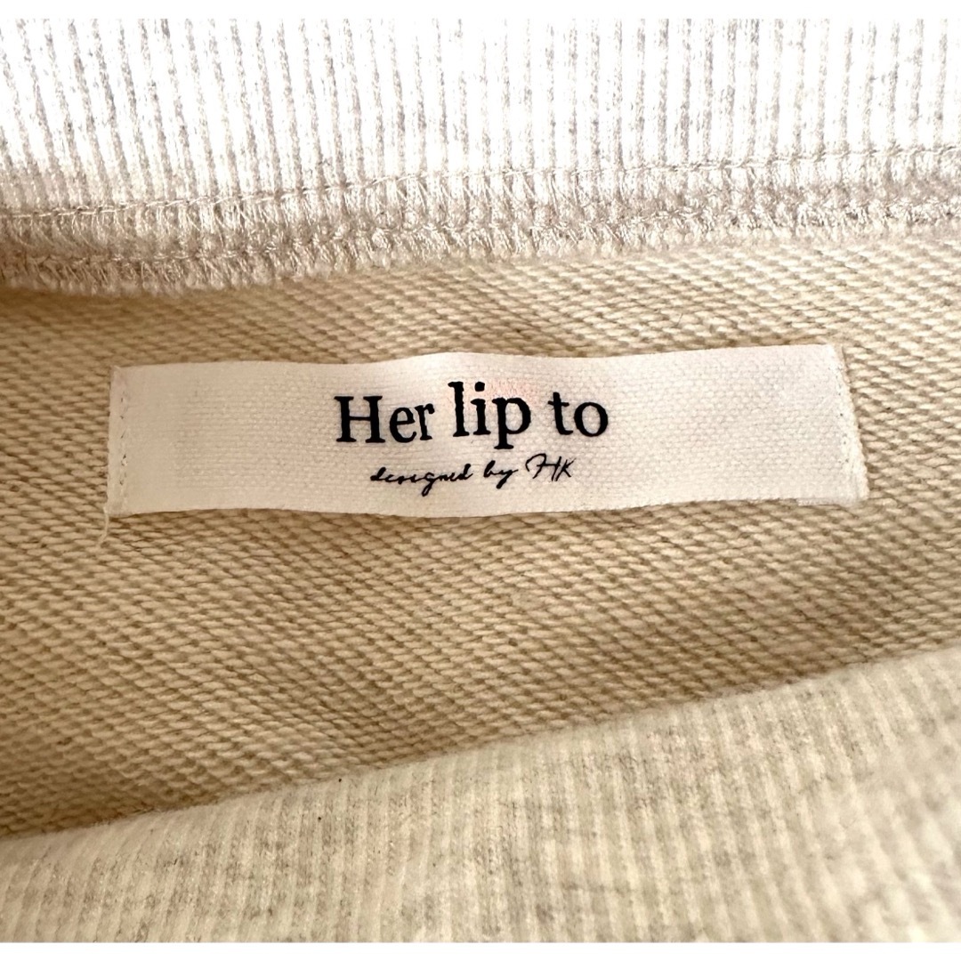 Her lip to(ハーリップトゥ)のRuffled Cotton-Jersey Sweatshirt レディースのトップス(トレーナー/スウェット)の商品写真