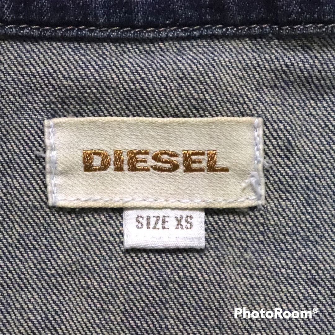 DIESEL(ディーゼル)の【美品】DIESEL COLLYBI 0068G デニム ミニワンピース XS レディースのワンピース(ミニワンピース)の商品写真