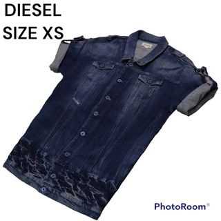 ディーゼル(DIESEL)の【美品】DIESEL COLLYBI 0068G デニム ミニワンピース XS(ミニワンピース)