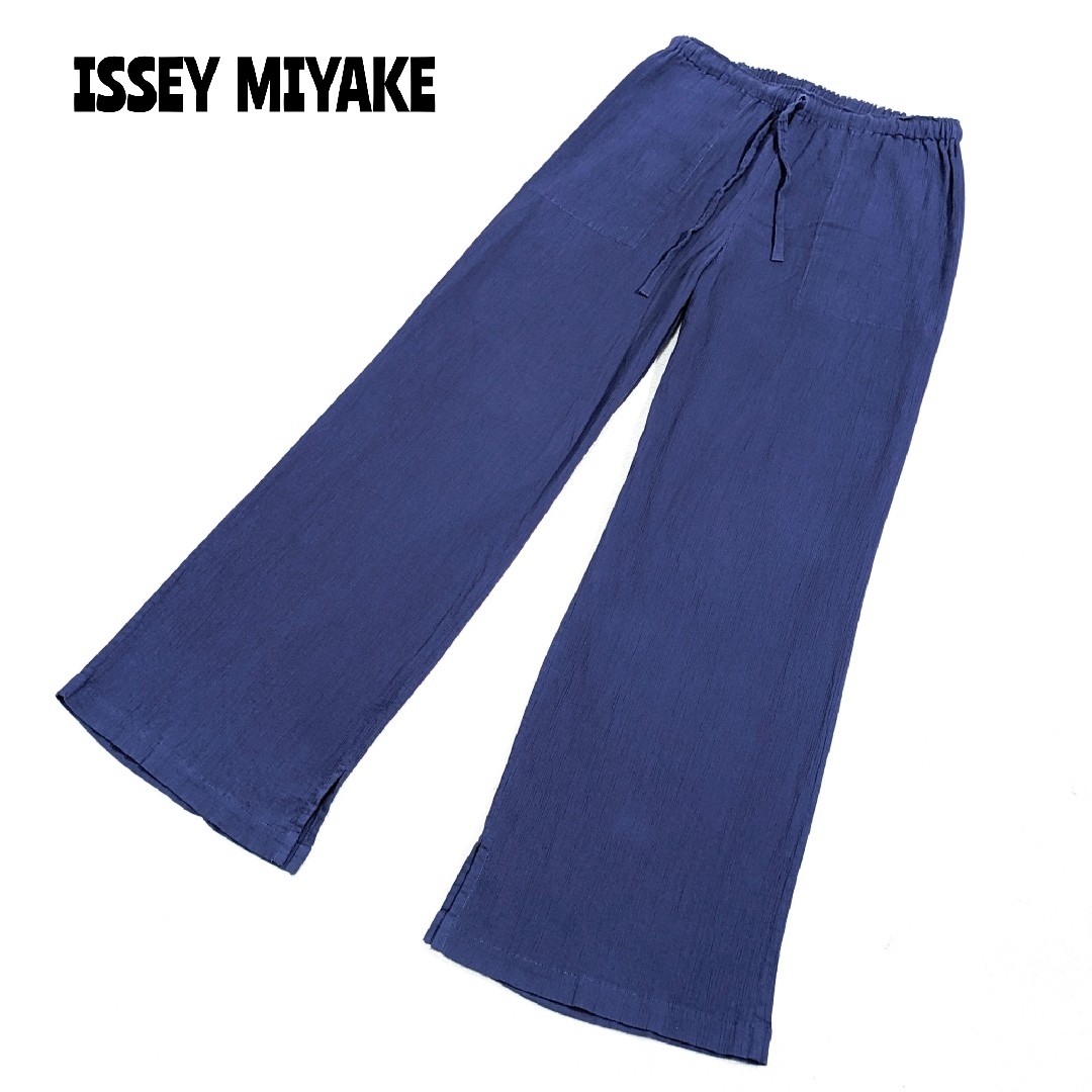 ISSEY MIYAKE(イッセイミヤケ)の★ 2020年 イッセイミヤケ ★ 楊柳プリーツ イージーパンツ レディースのパンツ(その他)の商品写真