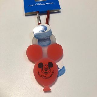 ディズニー(Disney)のディズニー　バルーン　ペットボトルホルダー　カラビナ　赤　レッド(キャラクターグッズ)