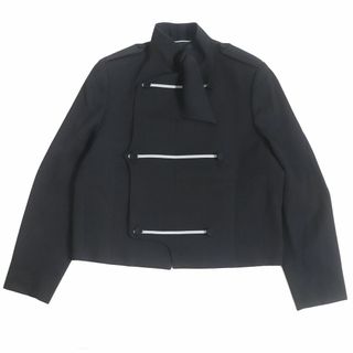 ディオールオム(DIOR HOMME)の極美品□21AW DIOR/ディオール オム 143C208A5307 裏カシミヤ×ウール ナポレオンジャケット/ブルゾン ブラック 52 イタリア製 正規品(その他)