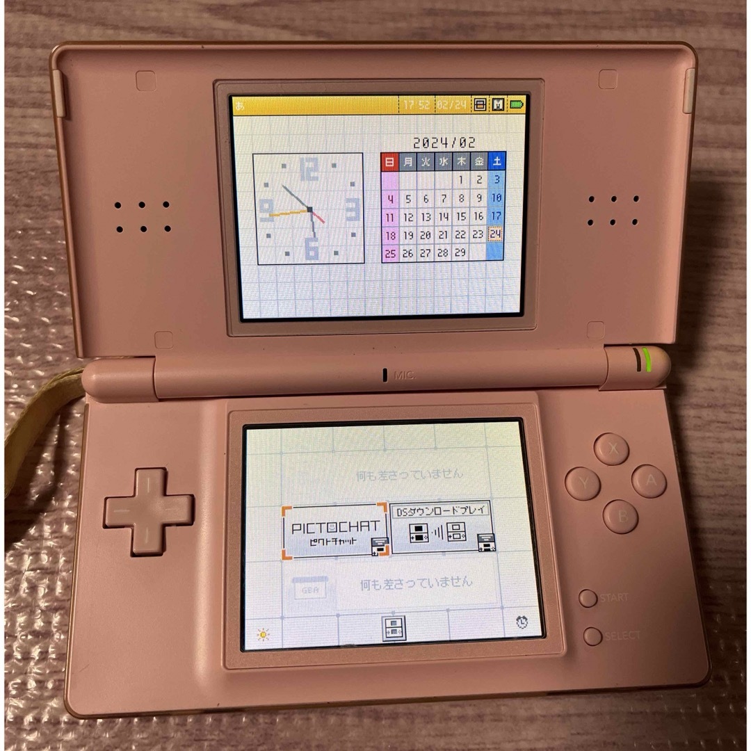 ニンテンドーDS(ニンテンドーDS)の【動作確認済】 ニンテンド-DS LITE ノーブルピンク エンタメ/ホビーのゲームソフト/ゲーム機本体(携帯用ゲーム機本体)の商品写真