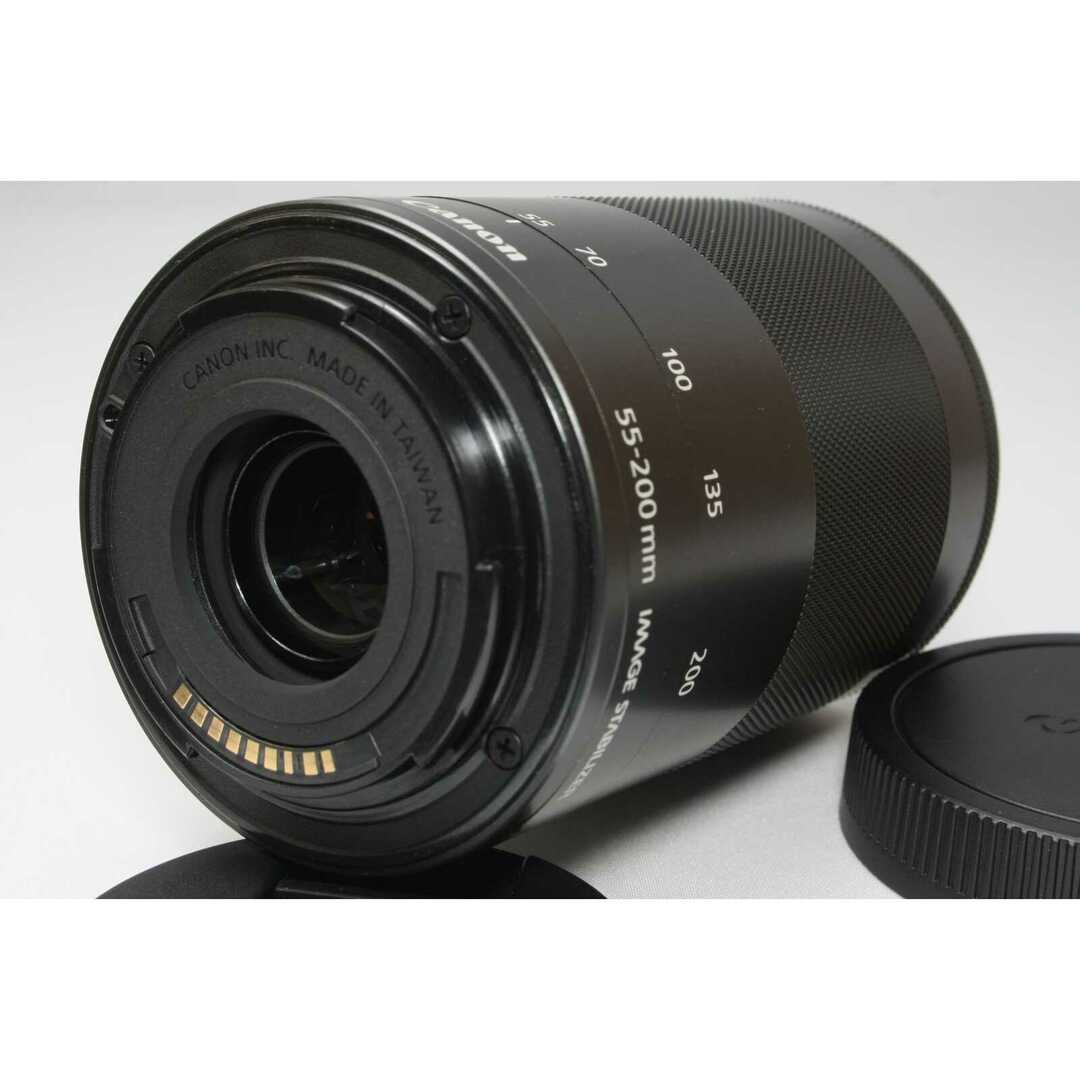 Canon(キヤノン)の❤️望遠レンズ❤️Canon EF-M 55-200mm IS STM ブラック スマホ/家電/カメラのカメラ(レンズ(ズーム))の商品写真