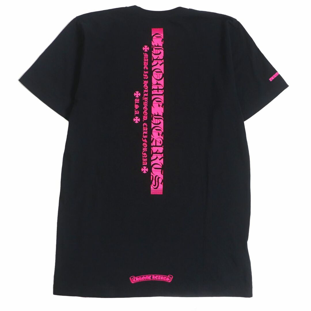 Chrome Hearts(クロムハーツ)の未使用品□CHROME HEARTS/クロムハーツ スクロールラベル プリント コットン100％ 半袖 ポケットTシャツ/カットソー 黒 S USA製 正規品 メンズのトップス(Tシャツ/カットソー(半袖/袖なし))の商品写真