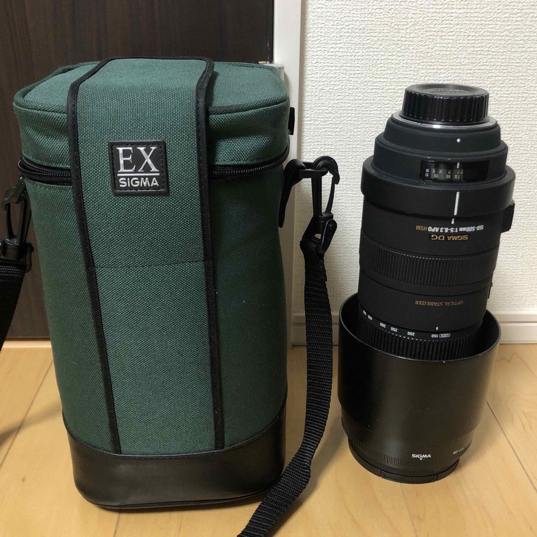 SIGMA(シグマ)のシグマ SIGMA 150-500mm f5-6.3 APO HSM ニコン用 スマホ/家電/カメラのカメラ(レンズ(ズーム))の商品写真