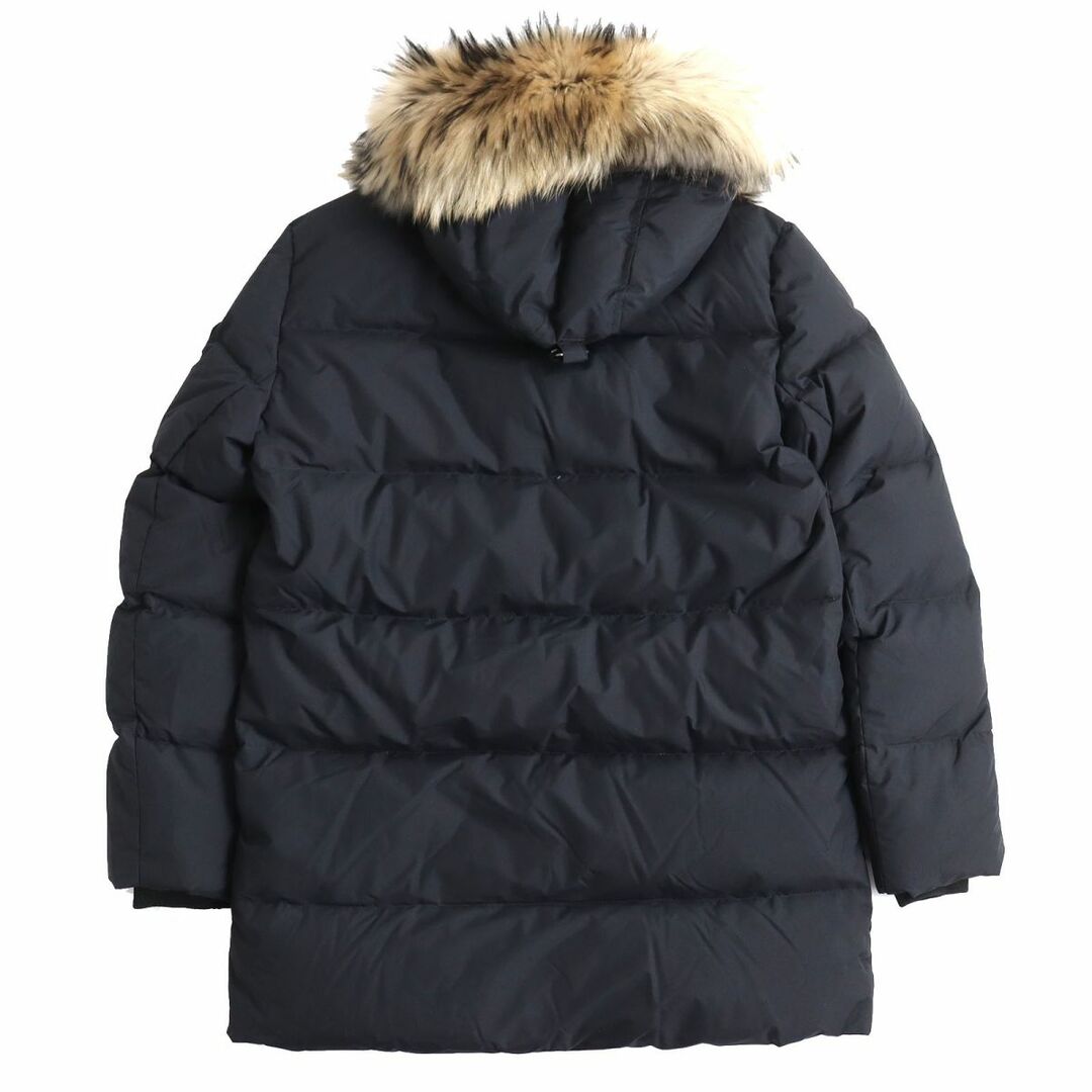 Pyrenex(ピレネックス)の未使用品△PYRENEX ピレネックス WINSTON FUR ラクーンファー フーデッド WZIP ダウンコート/ダウンジャケット ブラック XL メンズ 冬物◎ メンズのジャケット/アウター(ダウンジャケット)の商品写真