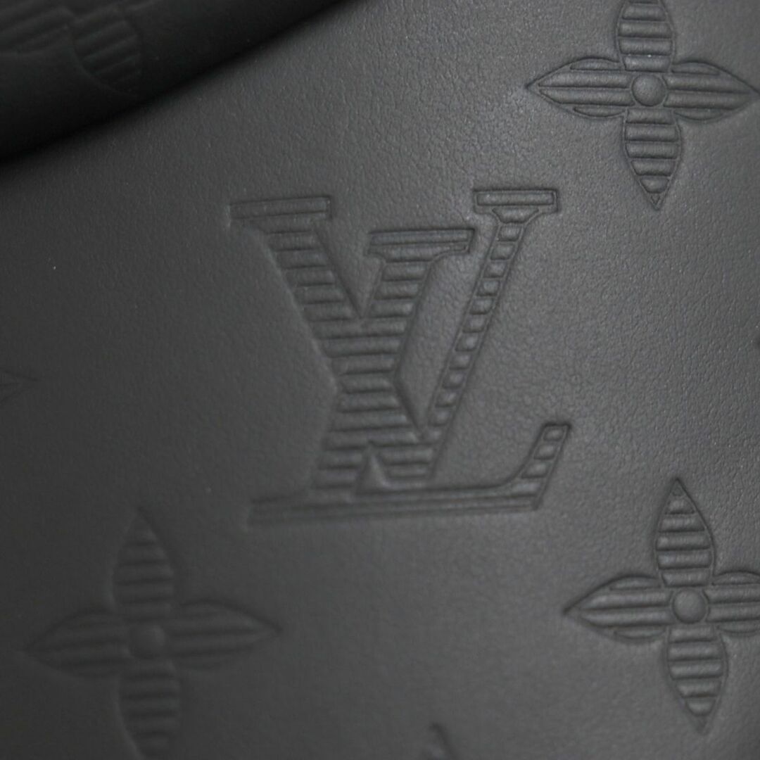 LOUIS VUITTON(ルイヴィトン)の美品▼LOUIS VUITTON ルイヴィトン M76580 モノグラム シャドウ ヌメ革使い キャスケット/レザーキャップ/帽子 ブラック 伊製 メンズ メンズの帽子(キャップ)の商品写真