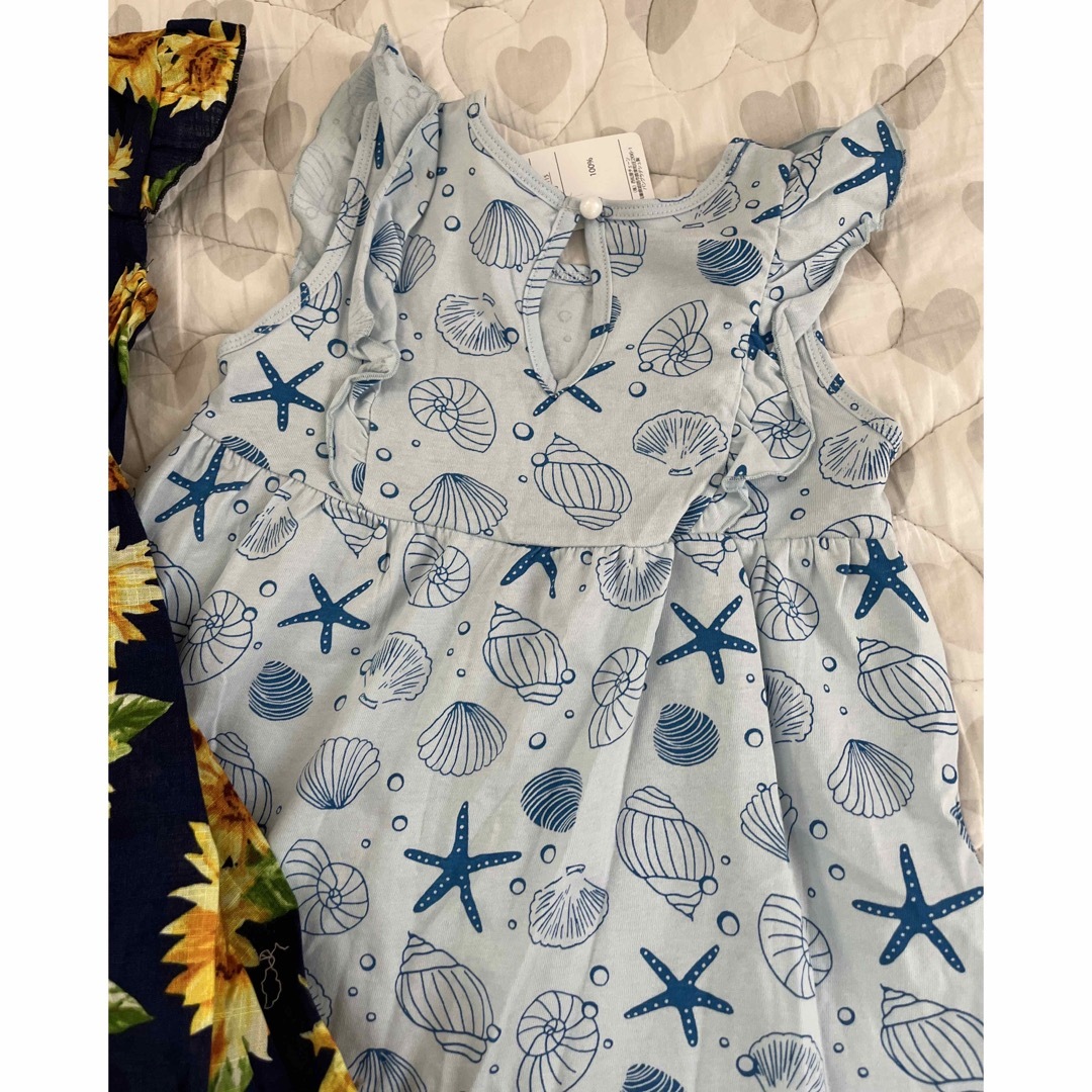 【値下げ】新品 未使用 タグ ノースリーブワンピース  110 120 キッズ/ベビー/マタニティのキッズ服女の子用(90cm~)(ワンピース)の商品写真