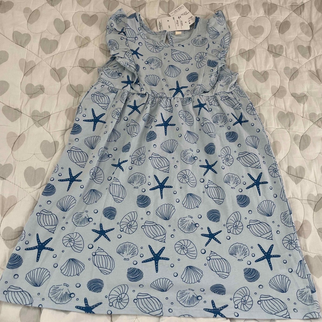 【値下げ】新品 未使用 タグ ノースリーブワンピース  110 120 キッズ/ベビー/マタニティのキッズ服女の子用(90cm~)(ワンピース)の商品写真