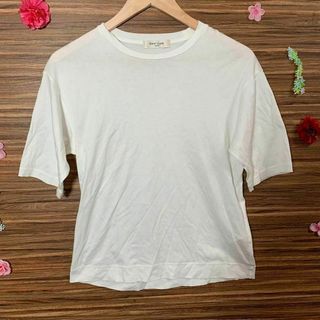 デミルクスビームス(Demi-Luxe BEAMS)のDemi-Luxe BEAMS️ Tシャツ L相当 レディース 白 ホワイト(Tシャツ(半袖/袖なし))