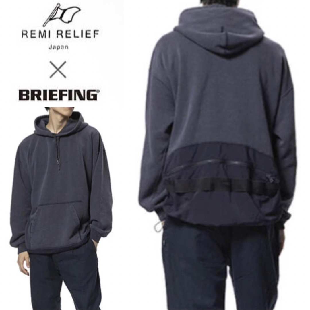 BRIEFING - NAVY☆REMI RELIEF × BRIEFING プルオーバー