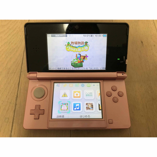 ニンテンドー3DS - Nintendo 3DS CTR-001 ミスティピンク　ソフト二個付き
