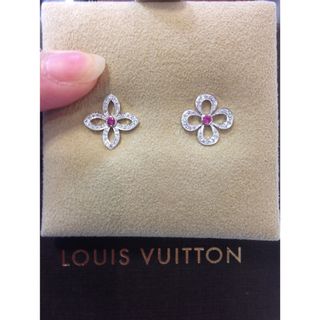 ルイヴィトン(LOUIS VUITTON)のルイヴィトン ピュスクラッカントピアス(18K ダイヤモンド&サファイア)(ピアス)