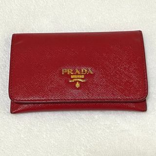 プラダ 定期入れ（レッド/赤色系）の通販 90点 | PRADAを買うならラクマ