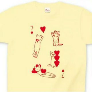 Pottering Cat ポタリングキャット Tシャツ トランプ柄 WS(Tシャツ(半袖/袖なし))