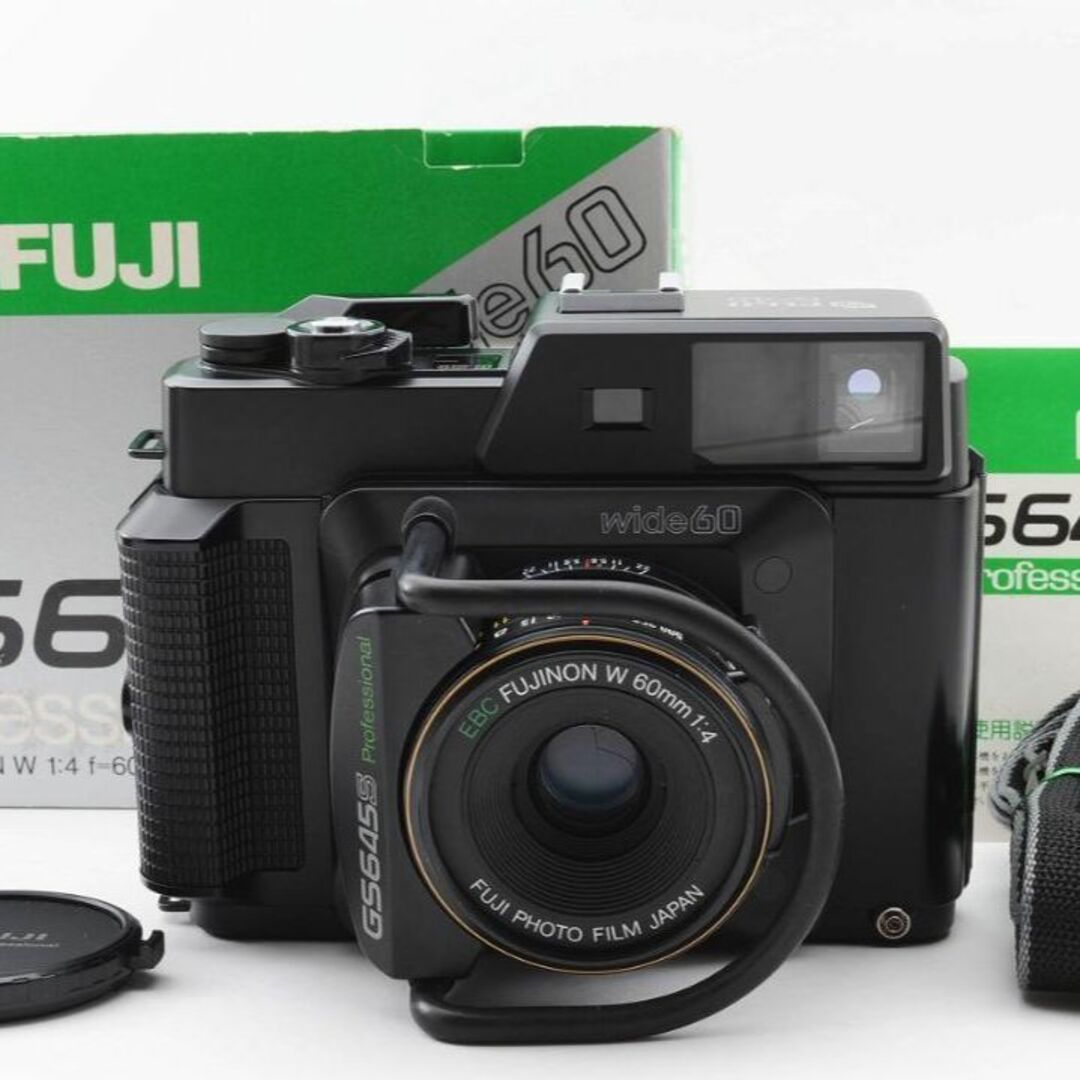 富士フイルム(フジフイルム)の13830 Fuji GS645S Pro Wide60 EBC 60mm F4 スマホ/家電/カメラのカメラ(フィルムカメラ)の商品写真