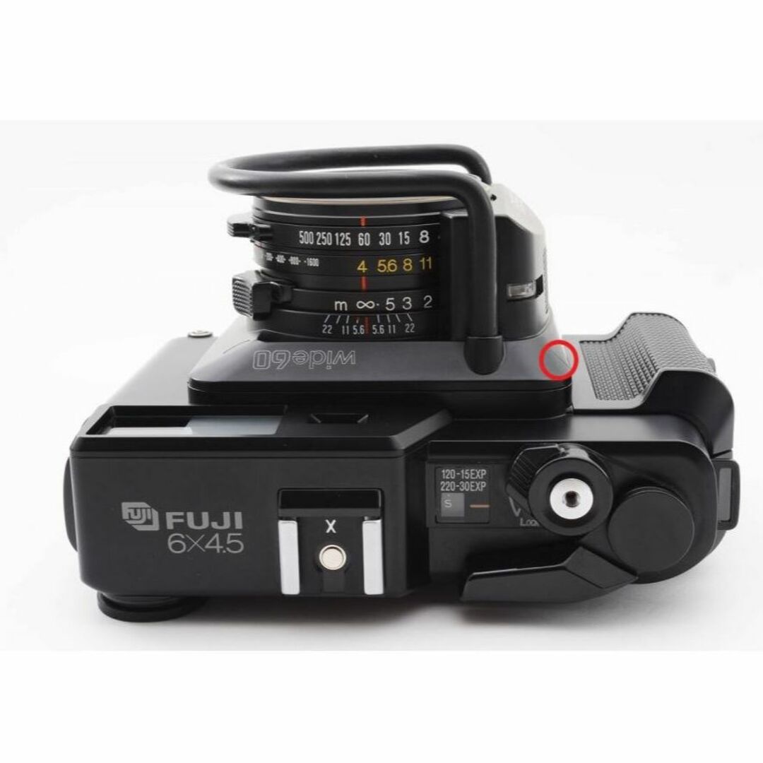 富士フイルム(フジフイルム)の13830 Fuji GS645S Pro Wide60 EBC 60mm F4 スマホ/家電/カメラのカメラ(フィルムカメラ)の商品写真