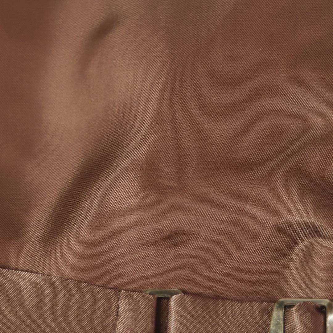 【レトロ古着】スカーフ付きウールベスト ダブルボタン ペイズリー柄 ブラウン メンズのトップス(ベスト)の商品写真