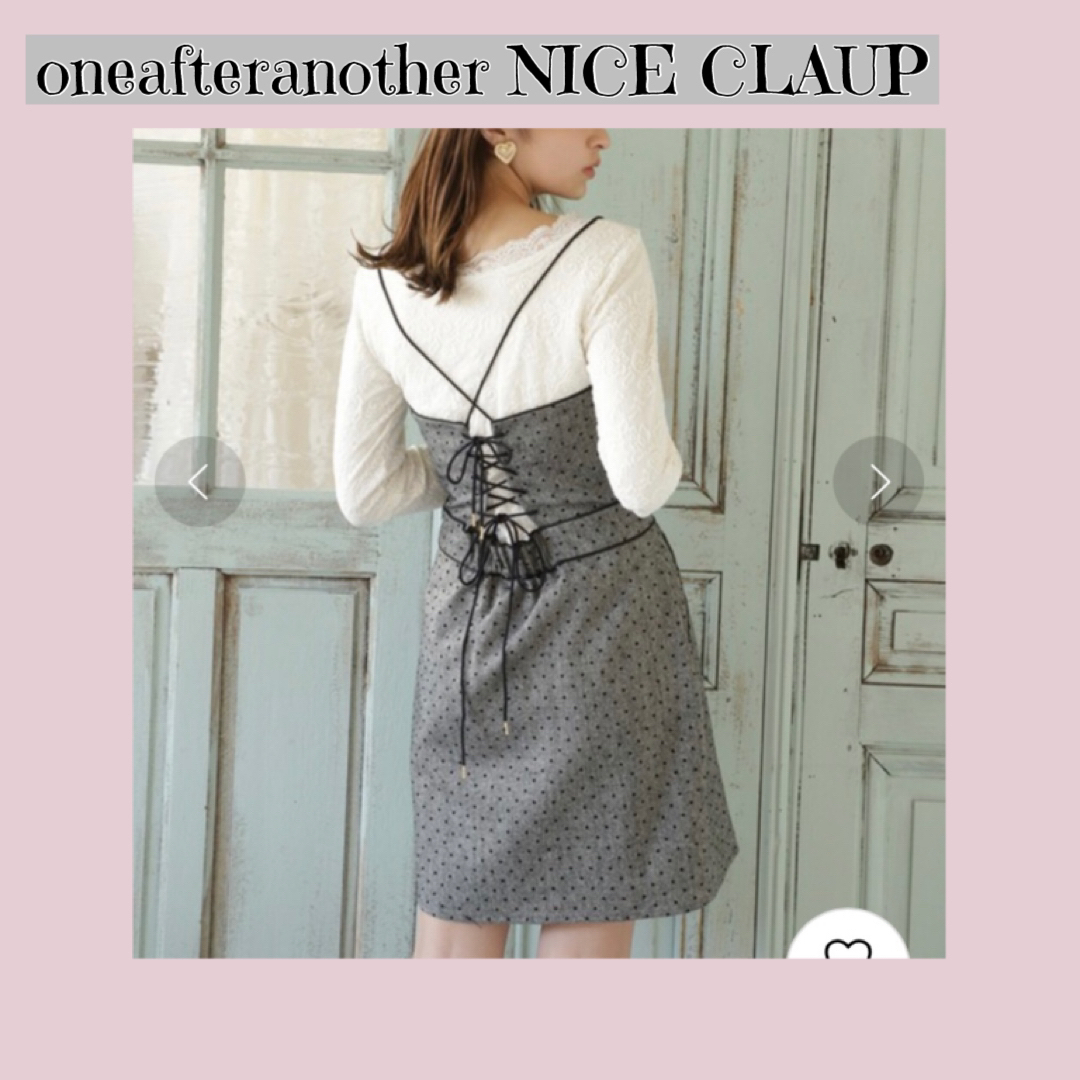 one after another NICE CLAUP(ワンアフターアナザーナイスクラップ)の⭐️ワンピース レディースのワンピース(ミニワンピース)の商品写真