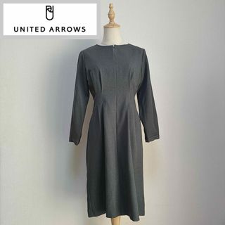 ユナイテッドアローズ(UNITED ARROWS)のユナイテッドアローズ　ウエストタック　Ｇパーツ　ワンピース　－手洗い可能－(ひざ丈ワンピース)