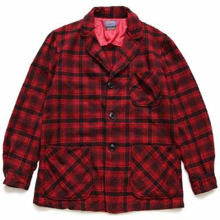 ペンドルトン(PENDLETON)の60s PENDLETONペンドルトン タータンチェック 3つボタン ウール アンコンジャケット M★テーラード ブレザー ビンテージ オンブレ(テーラードジャケット)