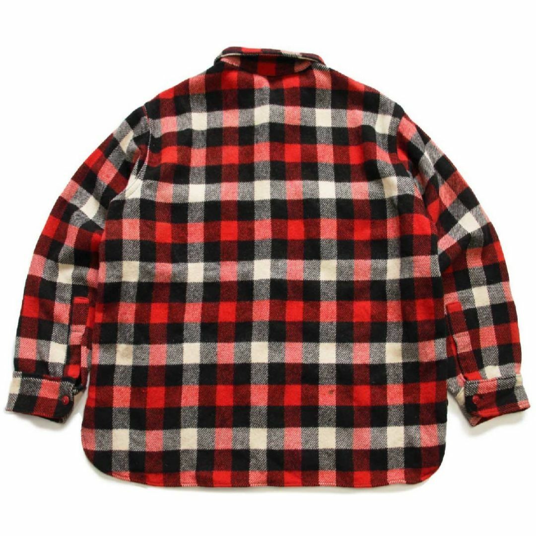 WOOLRICH(ウールリッチ)の70s Woolrichウールリッチ ブロックチェック ウール シャツ XL★ビンテージ アウトドア バッファロー オーバーサイズ ビッグサイズ メンズのトップス(シャツ)の商品写真