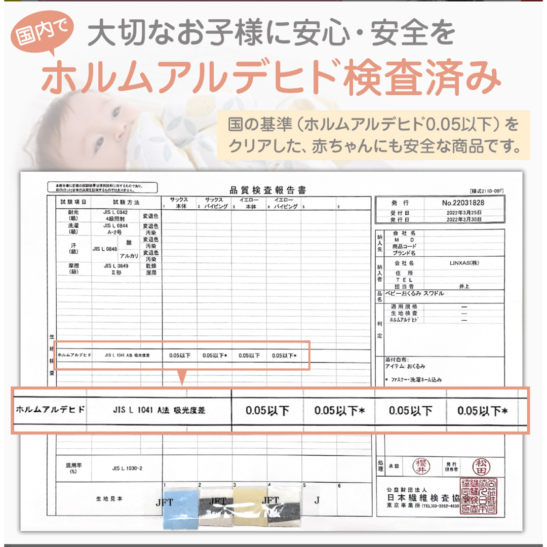 スワドル（Sサイズ） キッズ/ベビー/マタニティのこども用ファッション小物(おくるみ/ブランケット)の商品写真