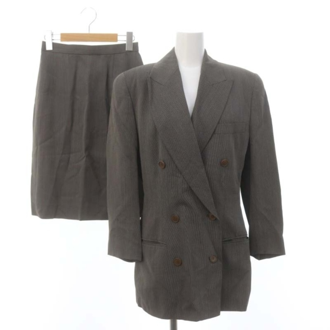 Calvin Klein(カルバンクライン)のカルバンクライン スカート ジャケット スーツ ダブル ひざ丈 1 XS グレー レディースのジャケット/アウター(その他)の商品写真