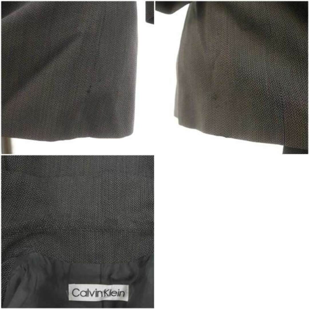 Calvin Klein(カルバンクライン)のカルバンクライン スカート ジャケット スーツ ダブル ひざ丈 1 XS グレー レディースのジャケット/アウター(その他)の商品写真