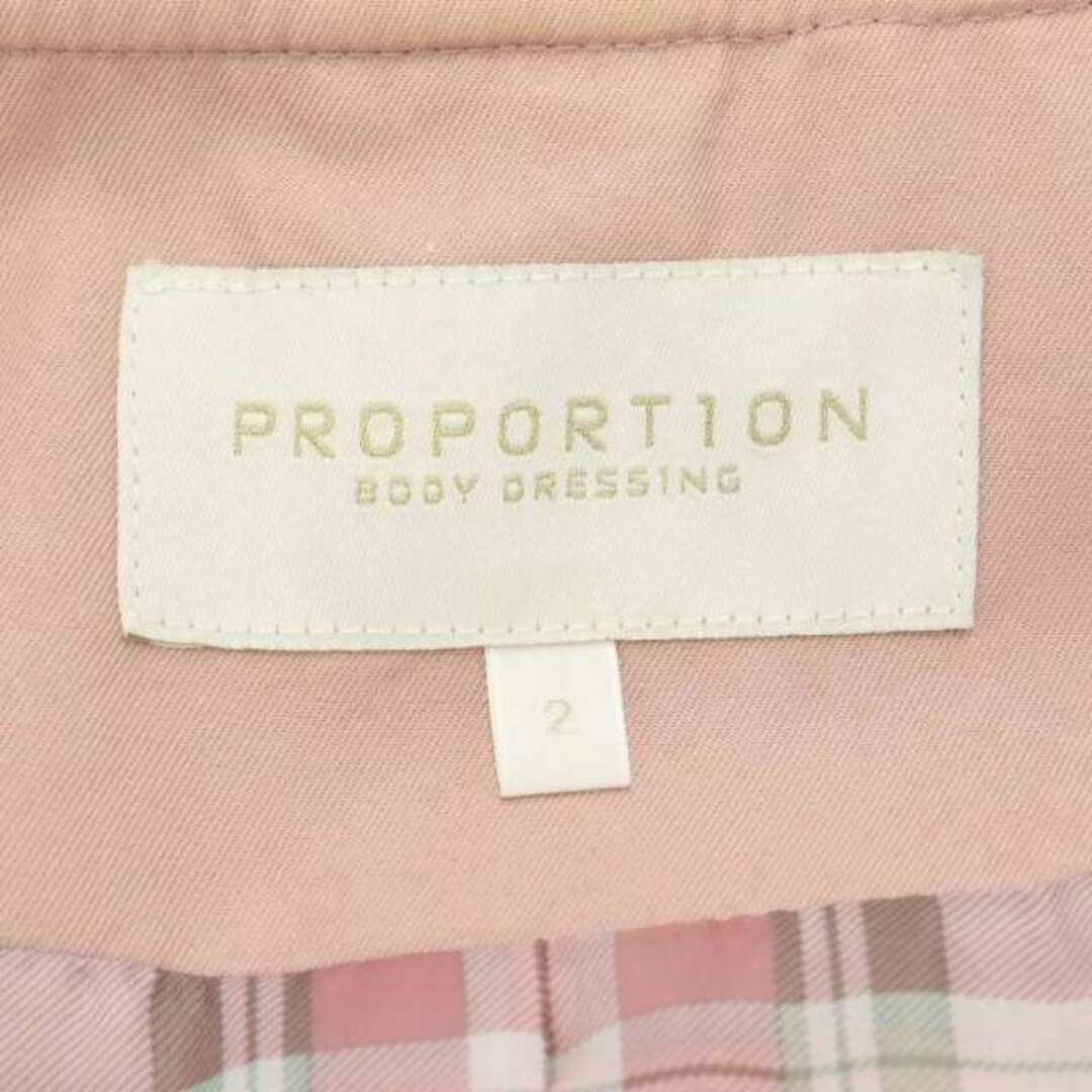 PROPORTION BODY DRESSING(プロポーションボディドレッシング)のプロポーション ボディドレッシング トレンチコート スプリング 2 S ピンク レディースのジャケット/アウター(トレンチコート)の商品写真