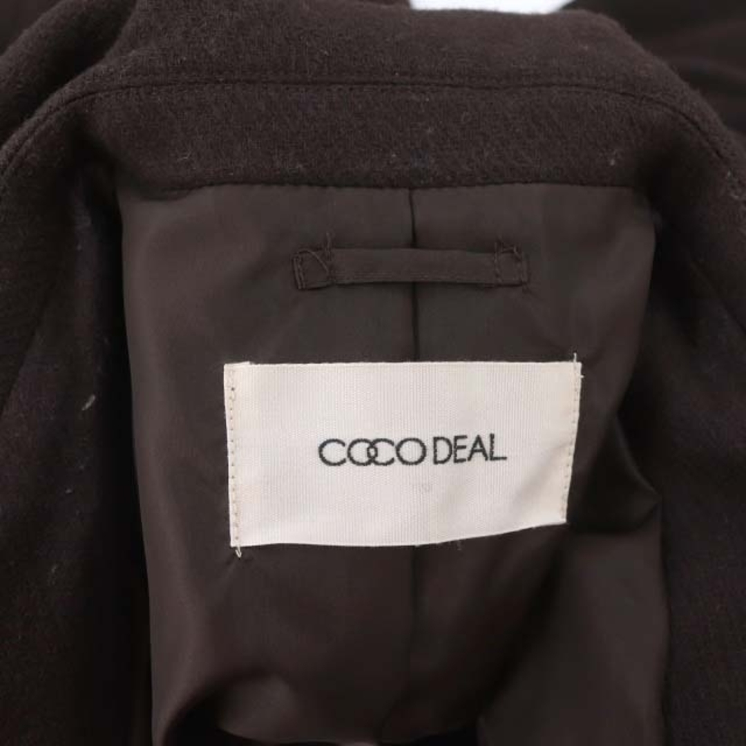 COCO DEAL(ココディール)のココディール 22AW ビッグカラーバックフレアコート トレンチ 1 S 茶 レディースのジャケット/アウター(トレンチコート)の商品写真