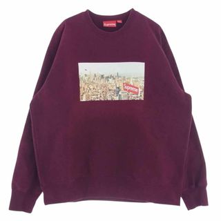 シュプリーム(Supreme)のSupreme シュプリーム スウェット 20AW Aerial Crewneck エアリアル クルーネック スウェット ワインレッド系 L【中古】(スウェット)