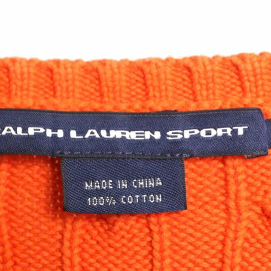 Ralph Lauren - ラルフローレン Vネック コットン ケーブル Ralph Lauren - ラルフローレン Vネック コットン ケーブル
