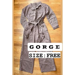 GORGE - ※プロフ必読★美品【GORGE / ゴージ】オールインワン つなぎ FREE