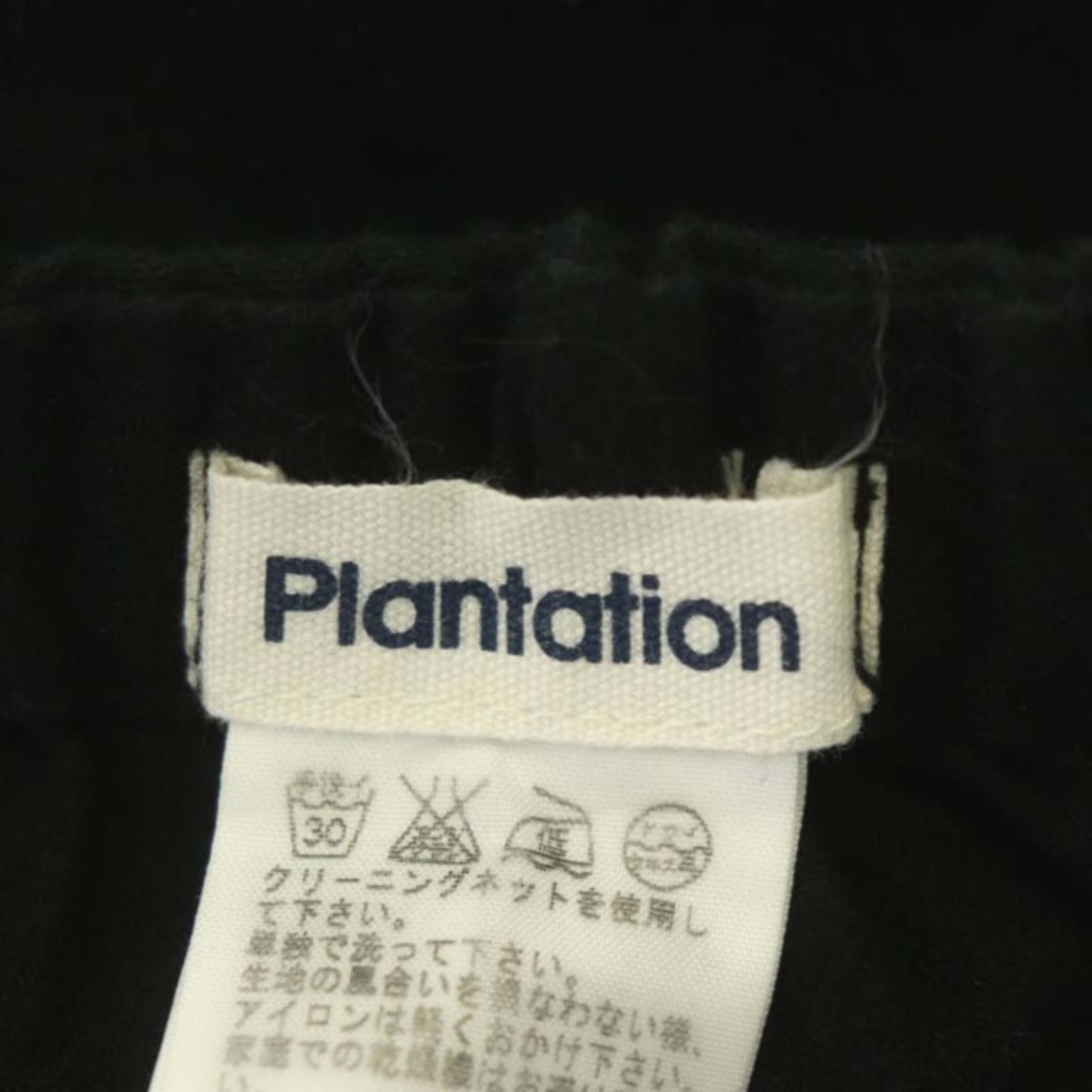 Plantation(プランテーション)のプランテーション ウエストゴム フレアスカート ロング コットン M 黒 レディースのスカート(ロングスカート)の商品写真