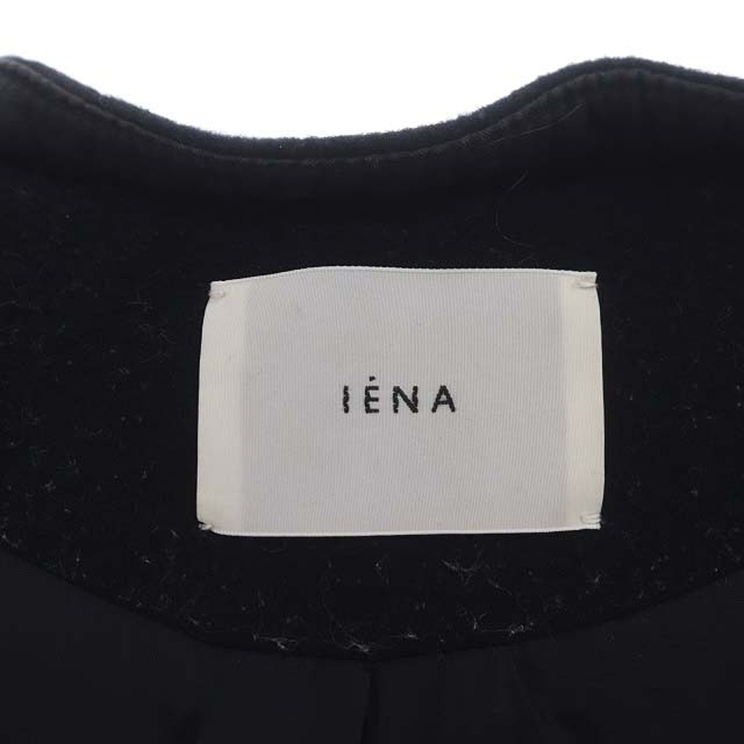 IENA(イエナ)のイエナ 二重織シャルム フード付きコクーンコート ロング アウター 36 紺 レディースのジャケット/アウター(その他)の商品写真