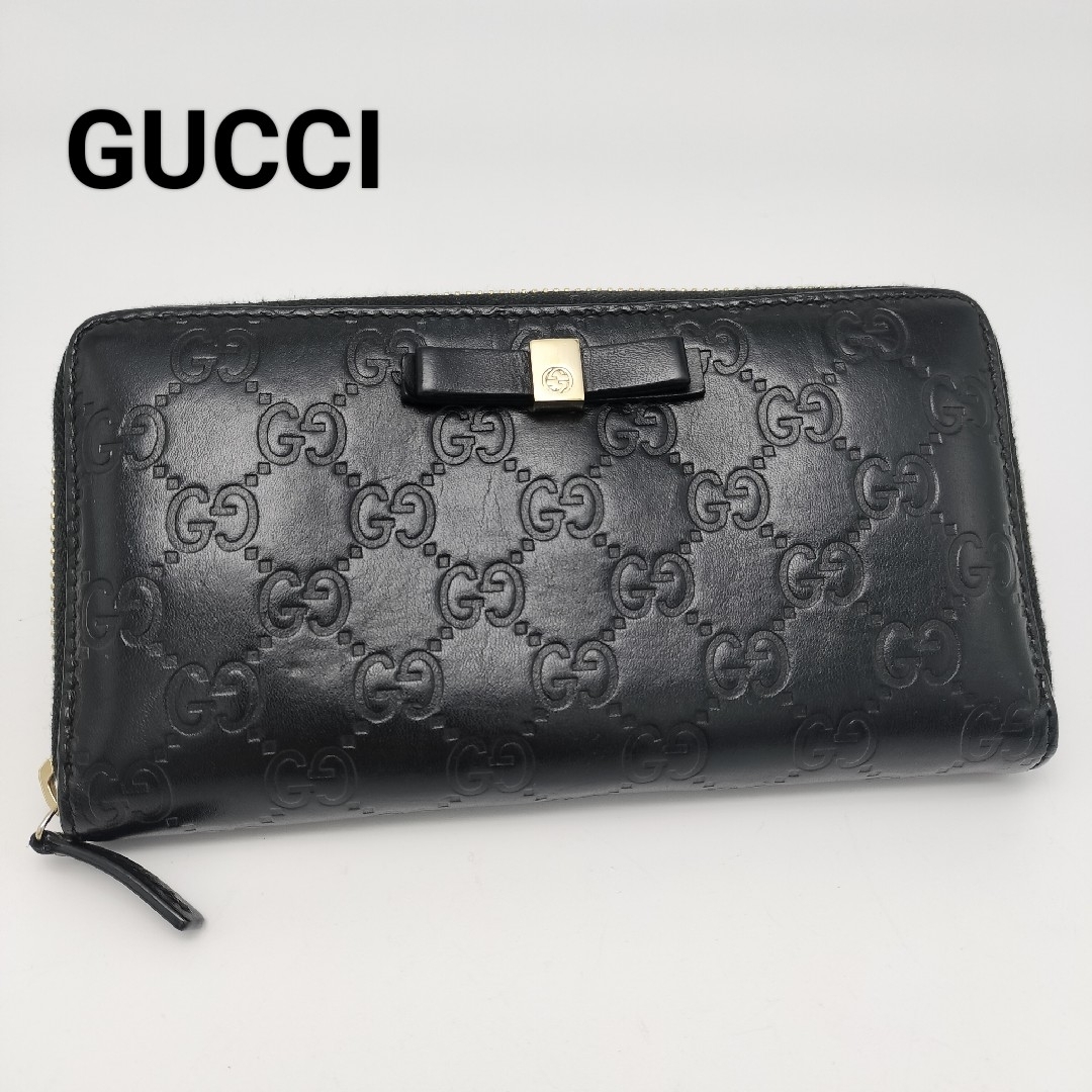 Gucci(グッチ)の極美品✨グッチ　ラウンドファスナー　長財布 レディースのファッション小物(財布)の商品写真