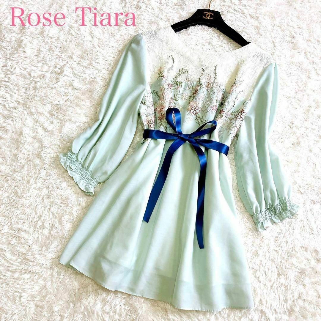 Rose Tiara(ローズティアラ)の美品 ローズティアラ チュニック 46 大きいサイズ 2XL 刺しゅう レース レディースのトップス(チュニック)の商品写真