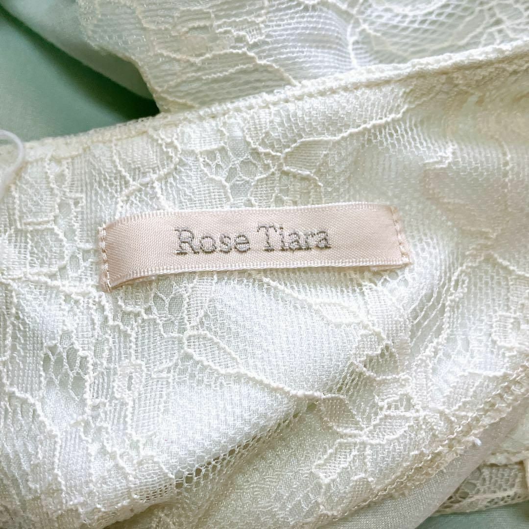 Rose Tiara(ローズティアラ)の美品 ローズティアラ チュニック 46 大きいサイズ 2XL 刺しゅう レース レディースのトップス(チュニック)の商品写真