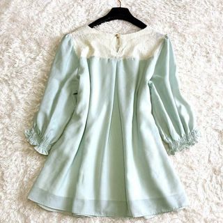 w約128cm美品 ローズティアラ チュニック 46 大きいサイズ 2XL