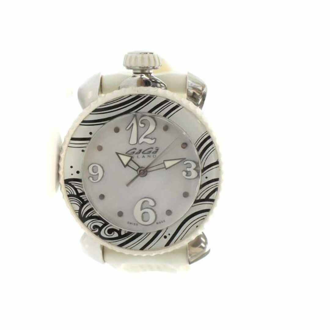 GaGa MILANO(ガガミラノ)のガガミラノ レディ スポーツ 腕時計 クォーツ アナログ 3針 ラバー 白 レディースのファッション小物(腕時計)の商品写真