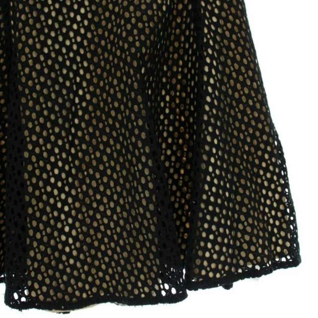 アリスオリビア フレアスカート ミニ丈 レース メッシュ ビーズ 2 M 黒 レディースのスカート(ミニスカート)の商品写真