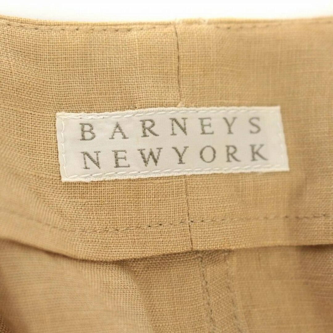 BARNEYS NEW YORK(バーニーズニューヨーク)のバーニーズニューヨーク リネン ノーカラージャケット 麻 40 ベージュ レディースのジャケット/アウター(その他)の商品写真