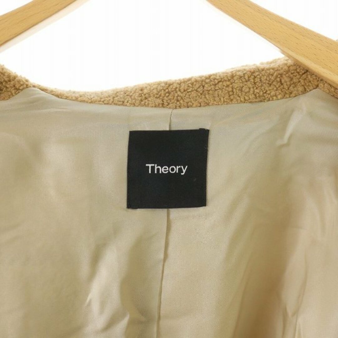 theory(セオリー)のセオリー Teddy Fleece Faux Fur Peacoat S レディースのジャケット/アウター(ピーコート)の商品写真